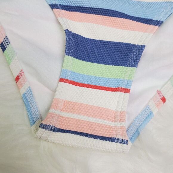 Roxy Striped Bikini Bottom Size XL - Picture 5 of 7